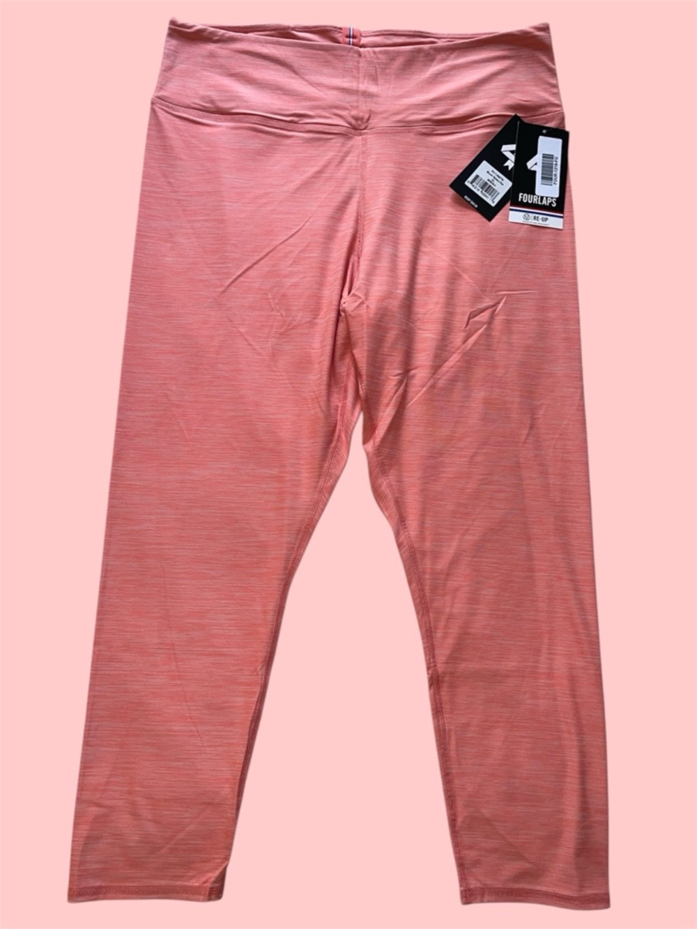 Fourlaps Arc Legging in Blush Space Dye with Hidden Phone Pocket & Locker Loop